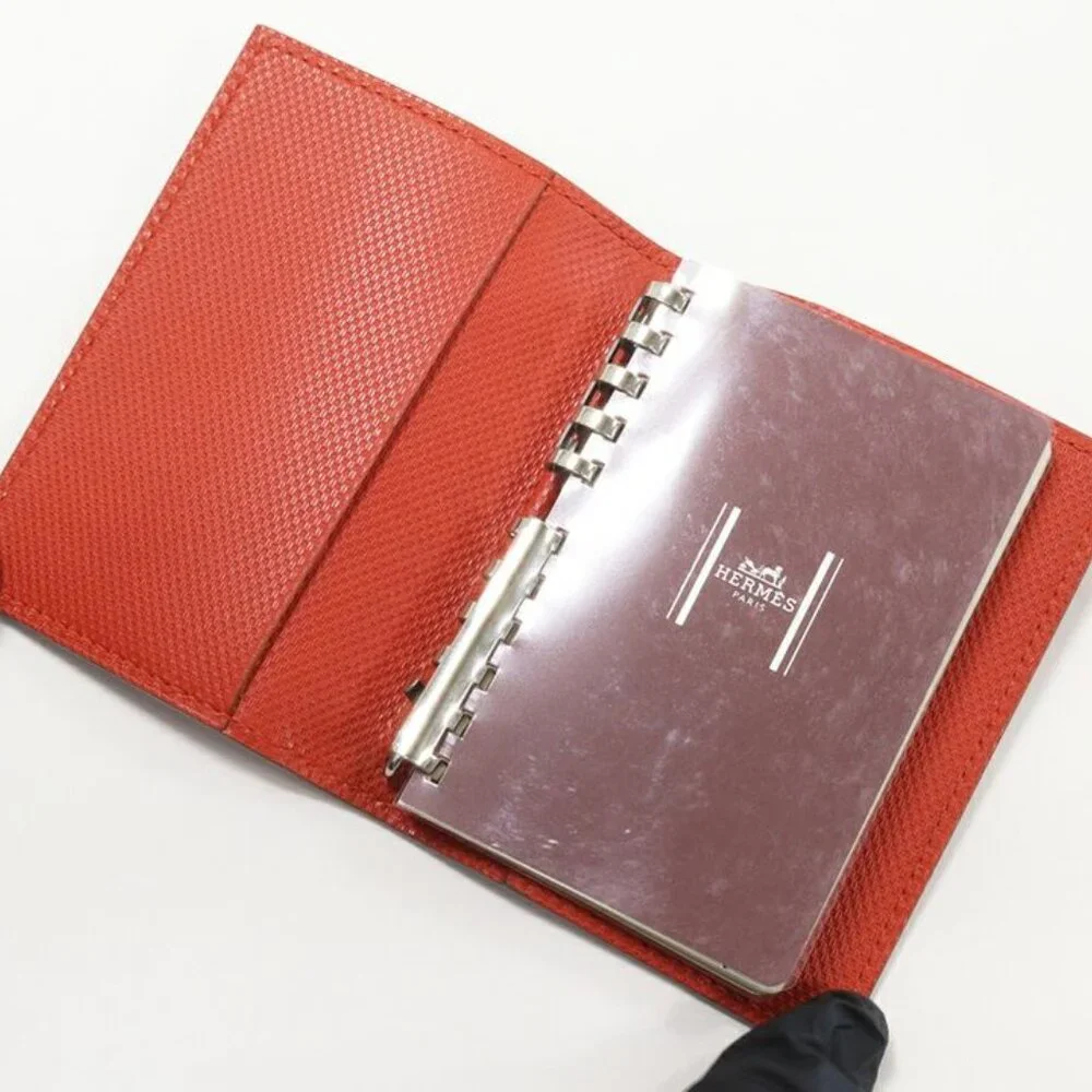 Hermes Handbook Cover Agenda Mini Grande Ashe Zangine Silver